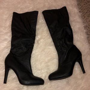 Black boot heels